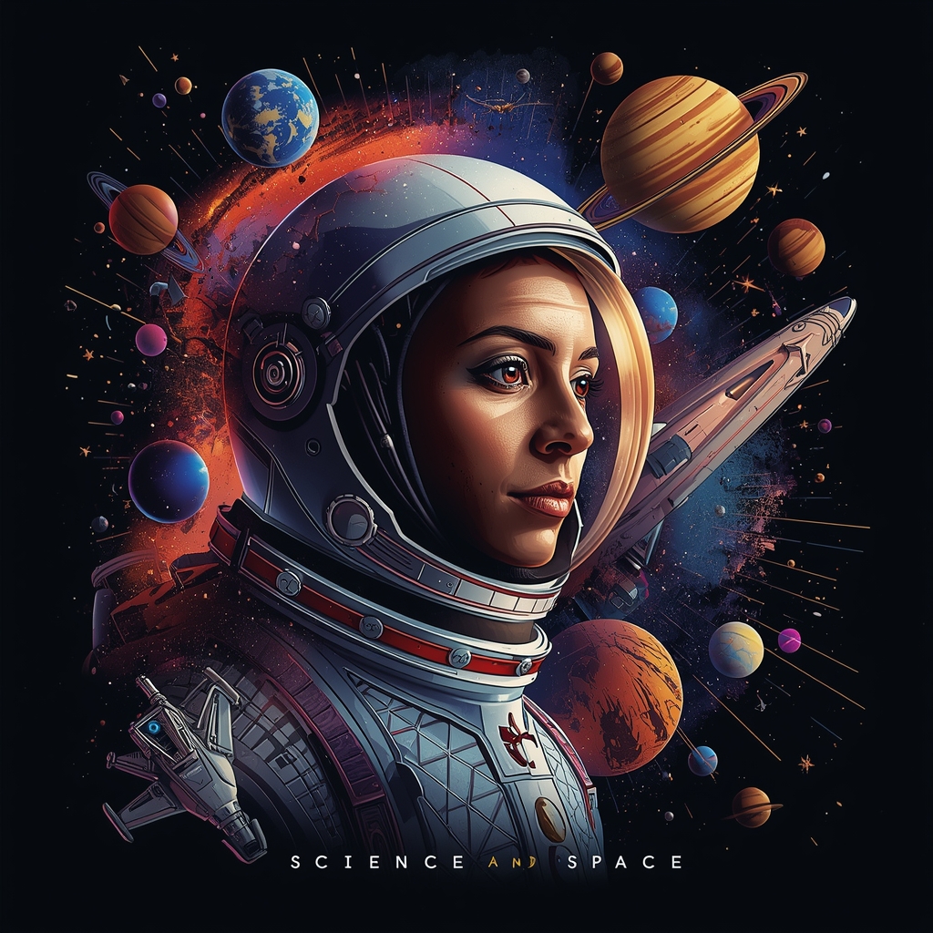 A high-tech control room with large screens displaying galactic maps and star charts